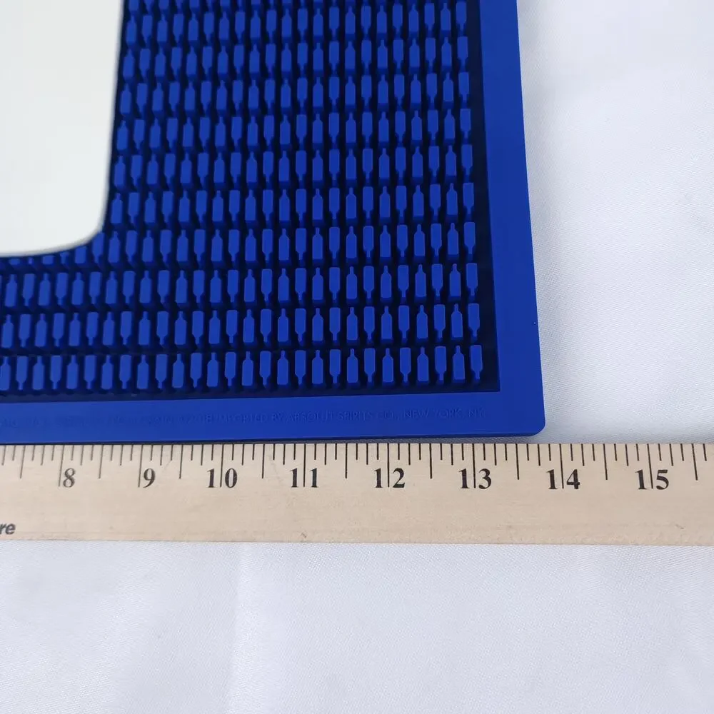 Absolut Vodka Blue Rubber Bar Mat Spill Mat Drink Rail Bottle Logo Swedish